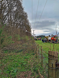 UK Power Networks way-leave clearance on 19th March 2024