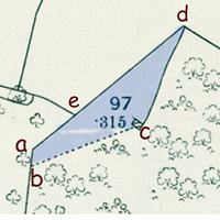 1897 OS Map - Mystery structure and plot
