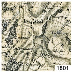 First Ordnance Survey Map 1801