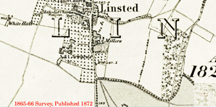 Ordnance Survey Map Surveyed 1854-55
